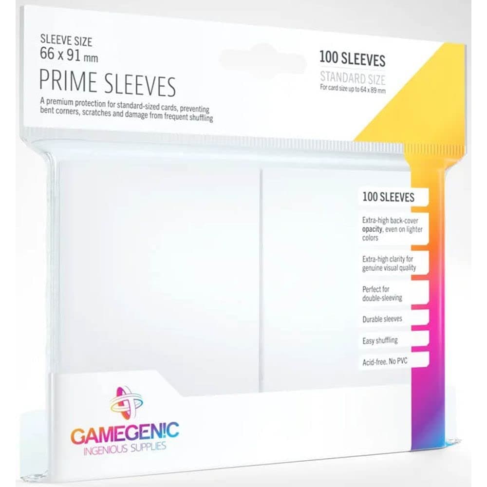 Gamegenic Prime Sleeves Blanco (100 uds)