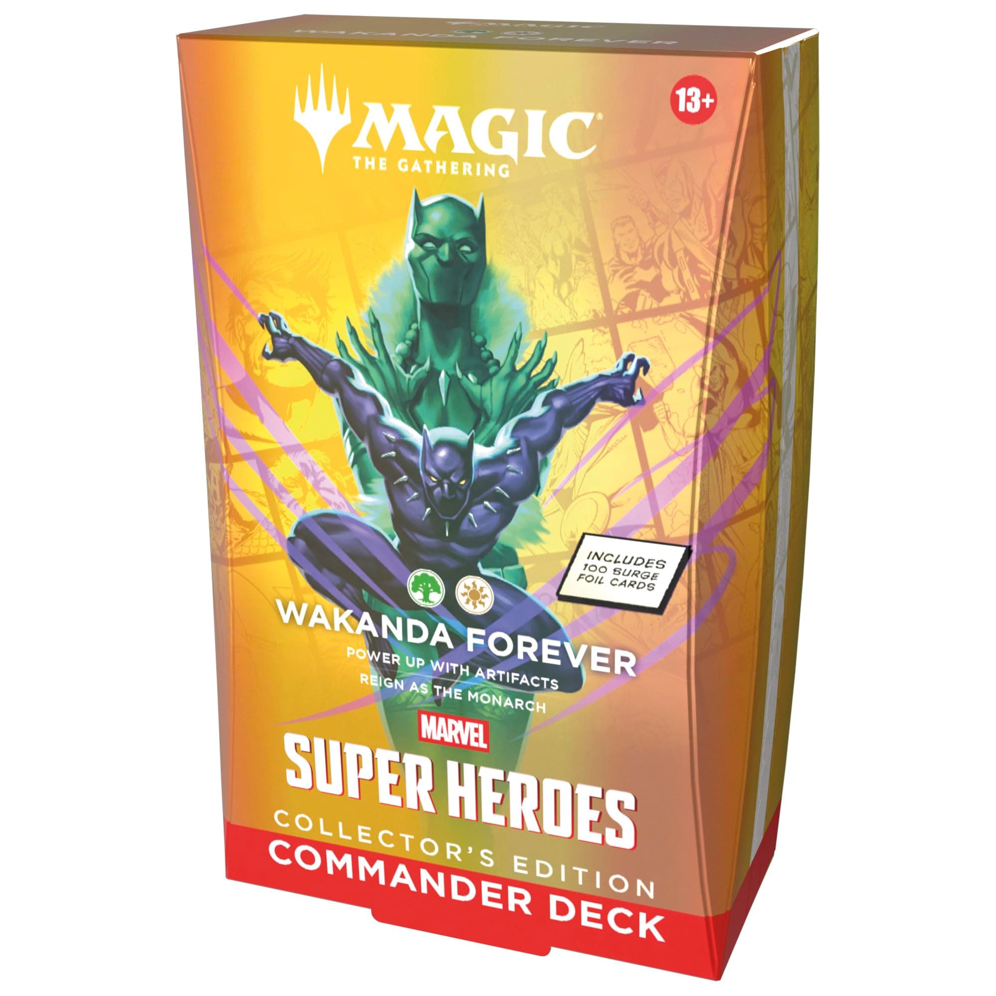 Edición de coleccionista del mazo de Commander de Magic: The Gathering | Marvel Super Heroes - Wakanda por Siempre
