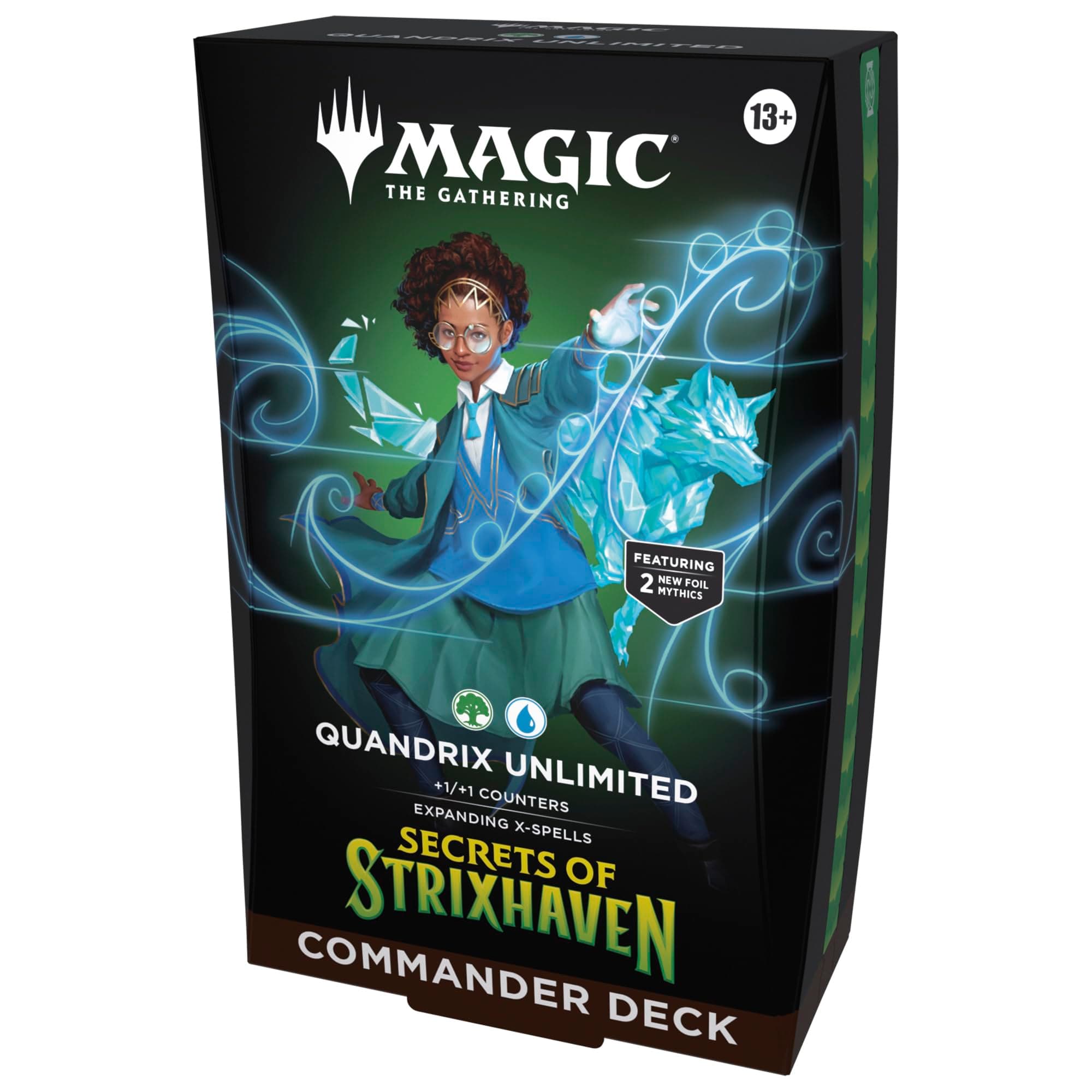Mazo de Commander de Secretos de Strixhaven, de Magic: The Gathering - Quándrix sin límite