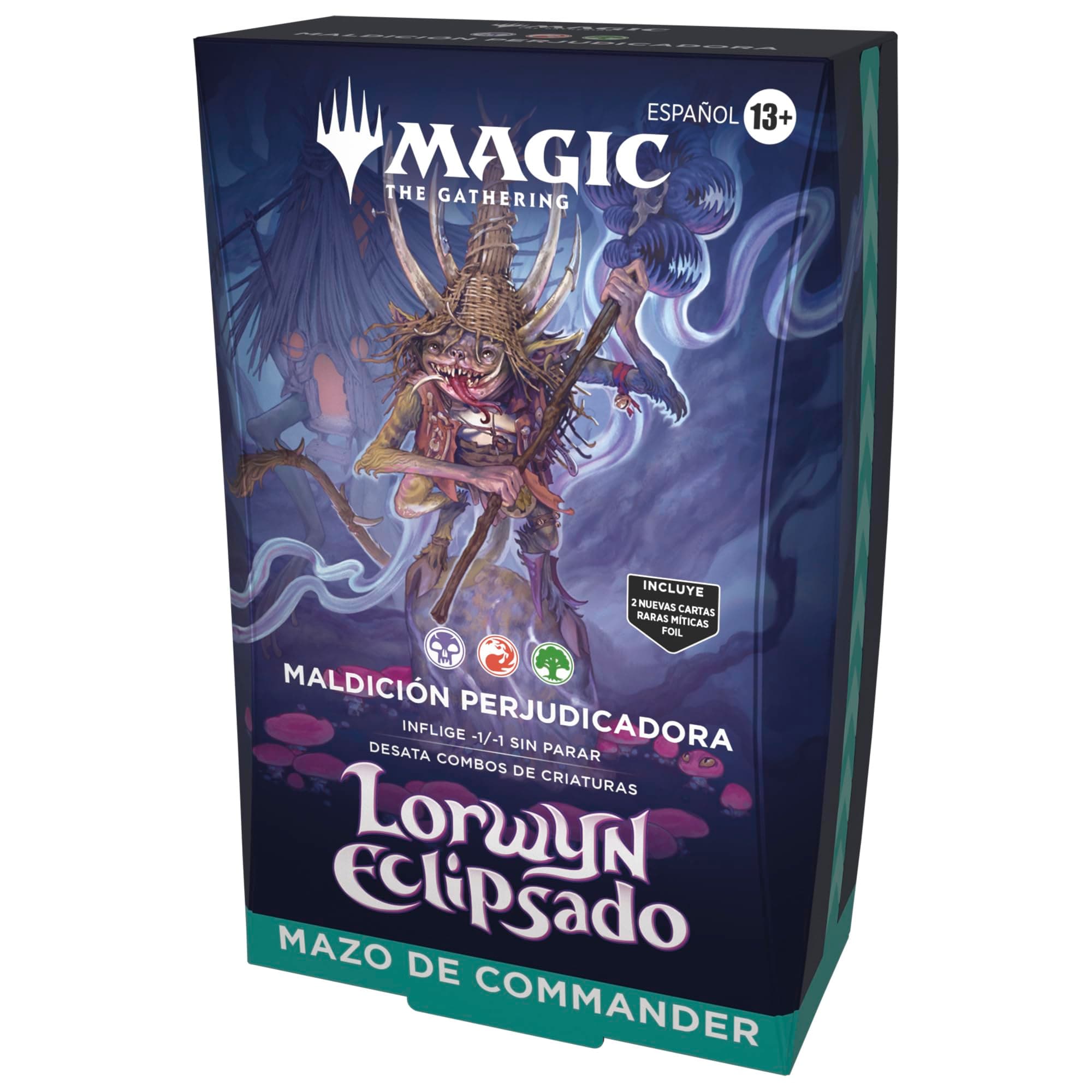 Magic: The Gathering Lorwyn eclipsado - Mazo de Commander | Maldición Perjudicadora