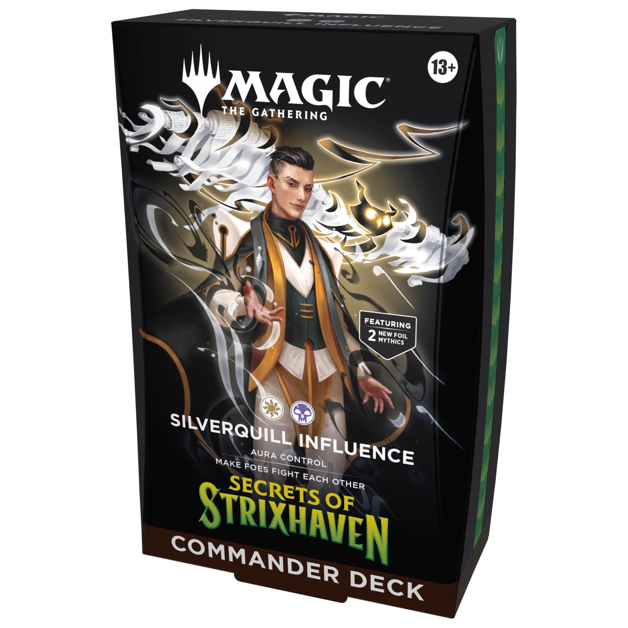 Mazo de Commander de Secretos de Strixhaven, de Magic: The Gathering - Influencia de Plumargéntum
